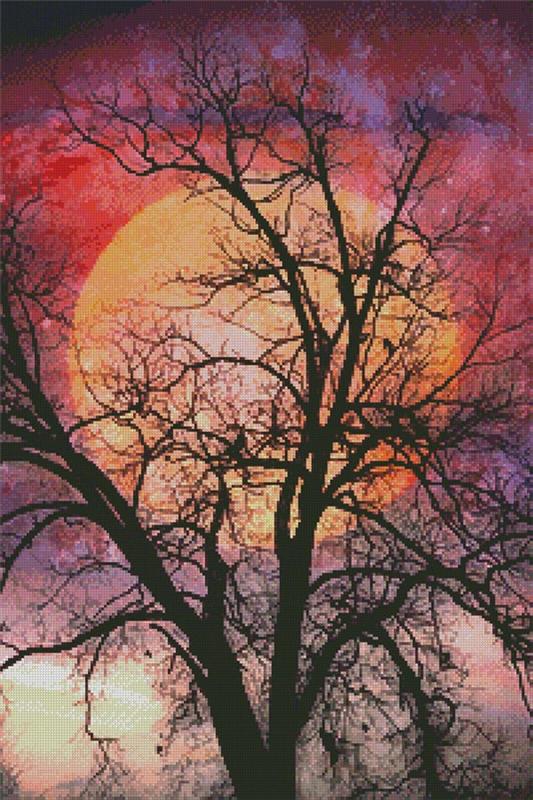 Moon In The Branches - Artecy Cross Stitch