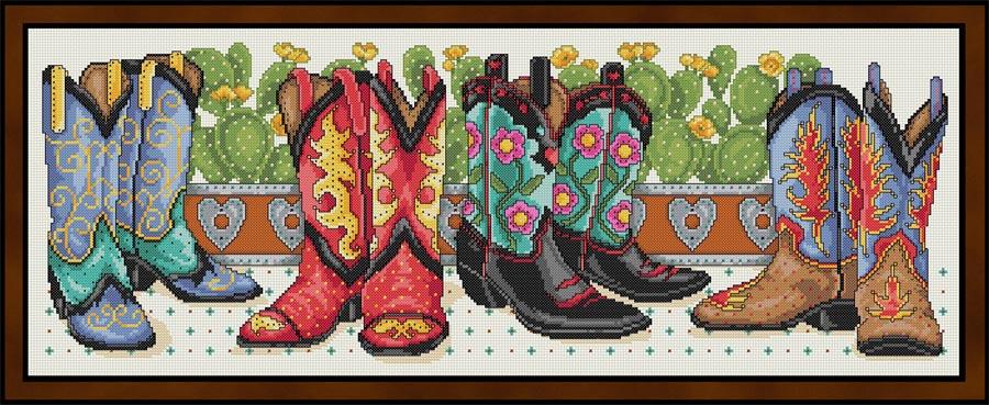 Cowboy Boots - Joan Elliott Designs