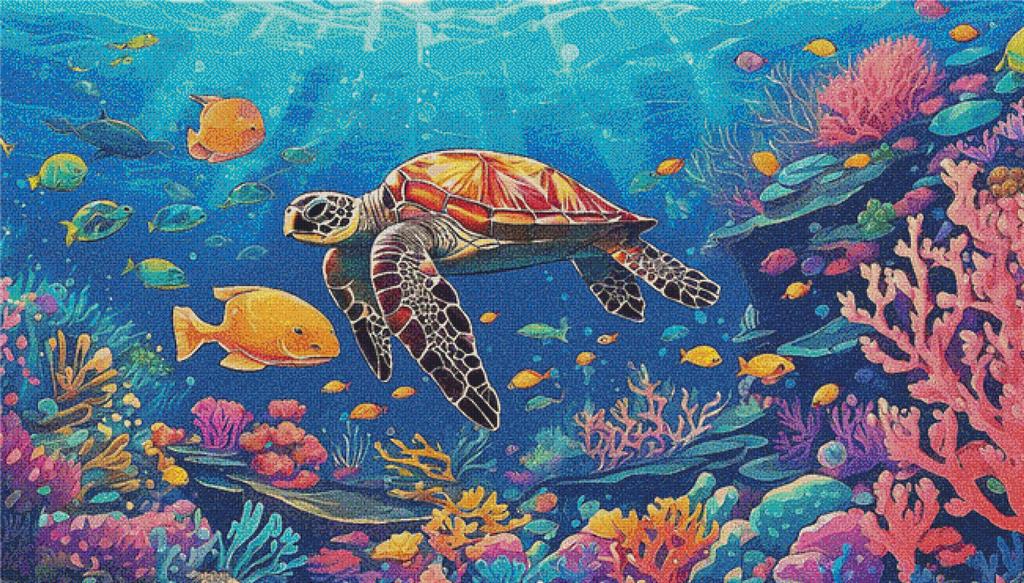 Colourful Coral Reef - X Squared Cross Stitch