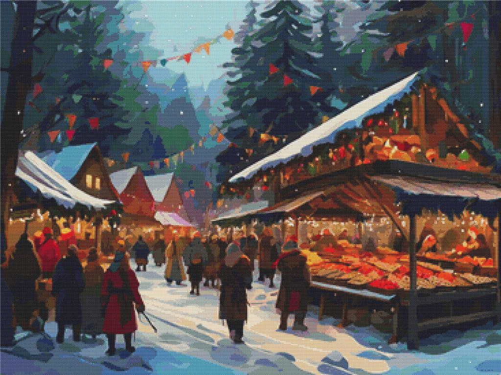 Viking Christmas Market - X Squared Cross Stitch