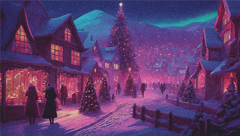 Scandinavian Christmas Village - X Squared Cross Stitch