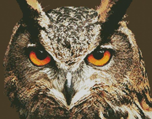 Mini Owl Close Up - Artecy Cross Stitch
