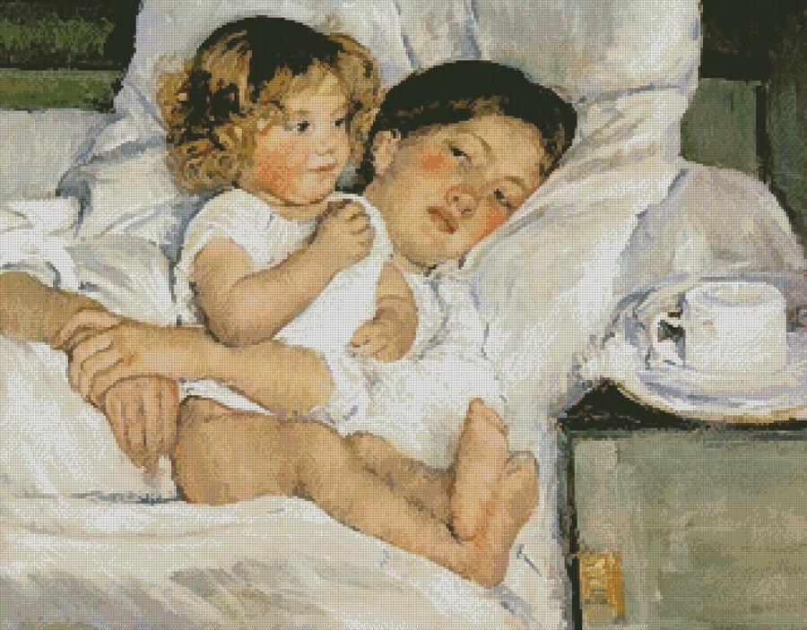Breakfast In Bed (Medium) - Artecy Cross Stitch