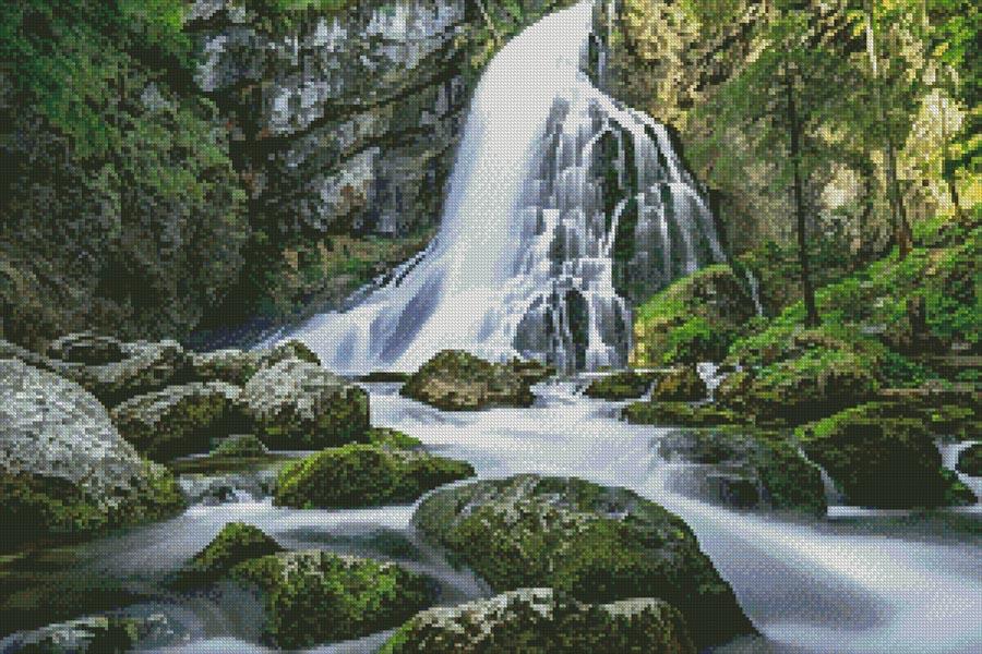 Gollinger Waterfall - Artecy Cross Stitch
