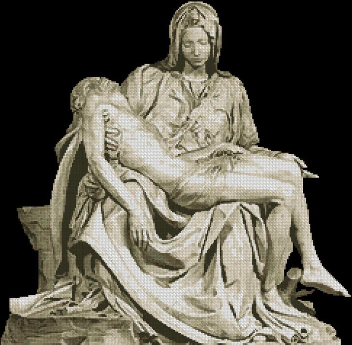 Pieta Sepia - Artecy Cross Stitch