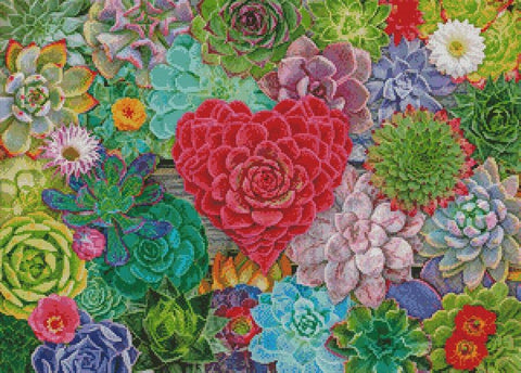 Succulent Love - Artecy Cross Stitch