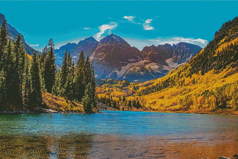 Maroon Bells (Large) - Artecy Cross Stitch