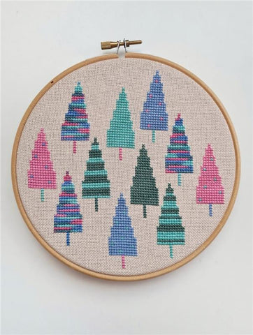 Spring Trees - Cute Embroidery by Kate