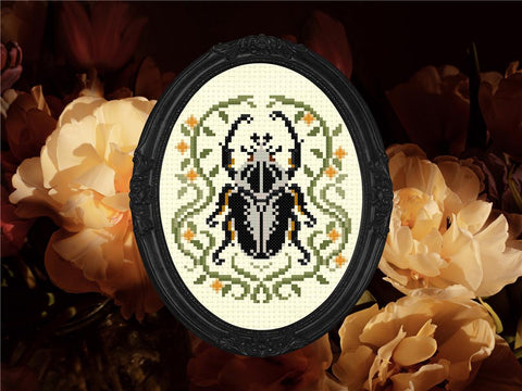 Royal Goliath Beetle - StitchSprout Cross Stitch