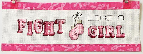 Fight Like A Girl Bookmark - Rogue Stitchery