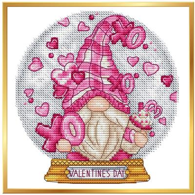 Snow Globe Valentine Gnome - Les Petites Croix De Lucie