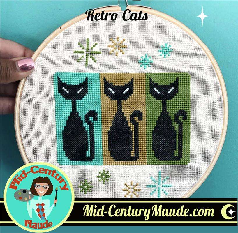 Retro Cats - Mid Century Maude