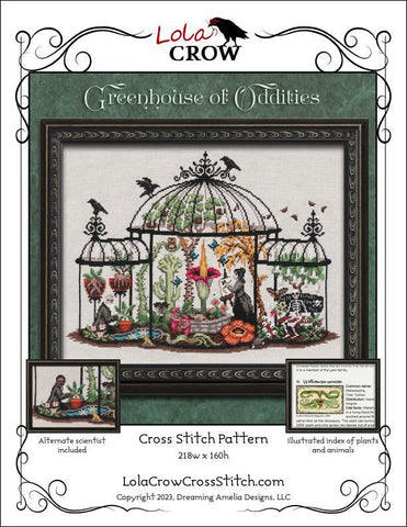 Greenhouse Of Oddities - Lola Crow Cross Stitch