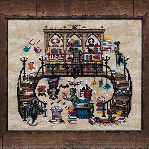 The Haunted Library - Lola Crow Cross Stitch
