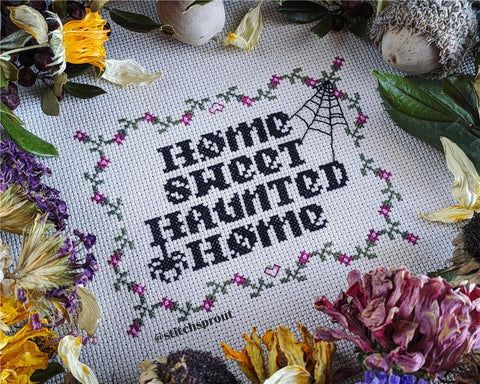 Home Sweet Haunted Home - StitchSprout Cross Stitch