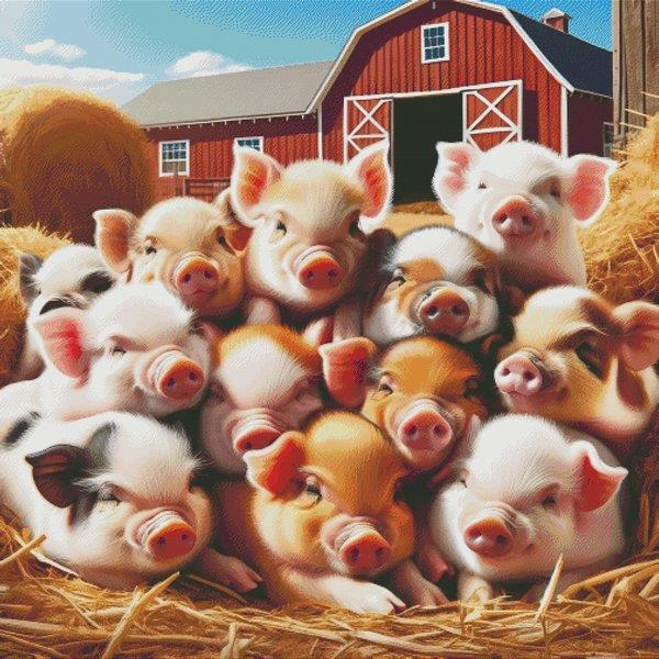 Little Piggies - White Willow Stitching