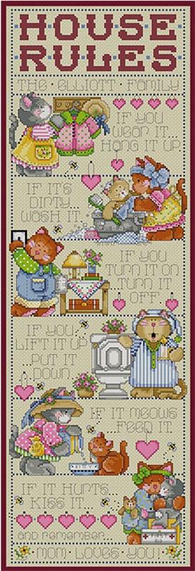 Kitten House Rules - Joan Elliott Designs