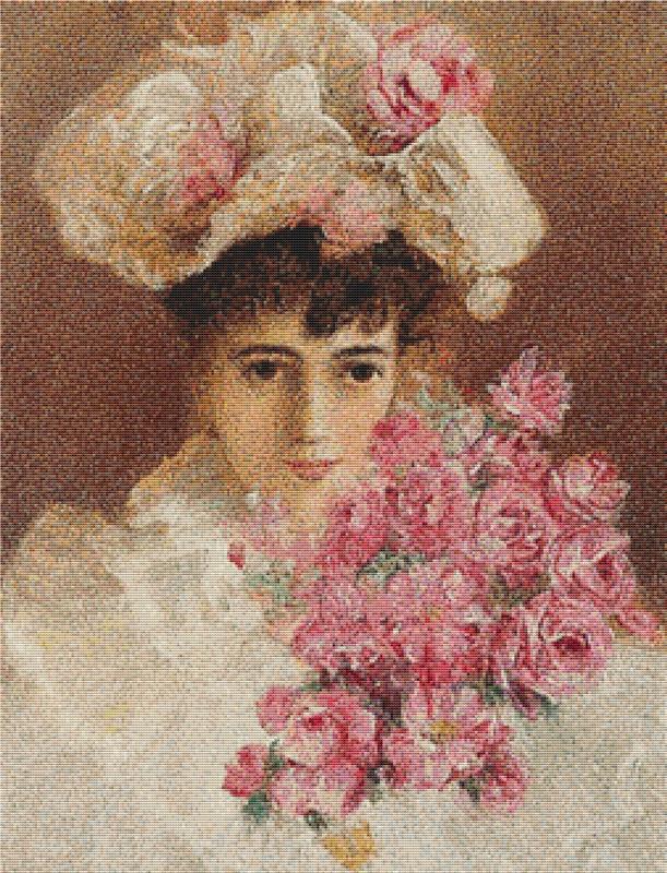 Female Portrait - X Squared Cross Stitch