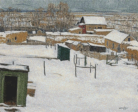 Taos In The Snow - X Squared Cross Stitch