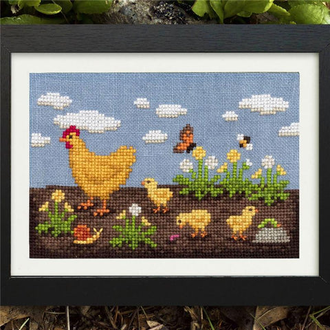 Chicken Adventures - Lola Crow Cross Stitch