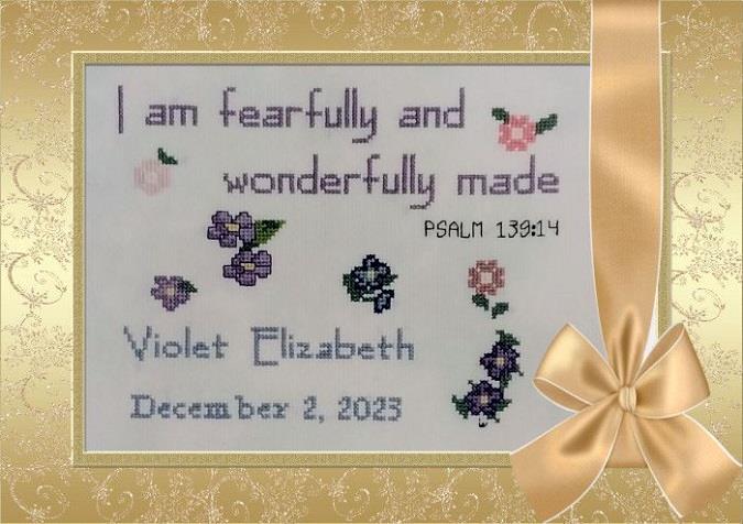 Flower Birth Announcement - Iris Originals