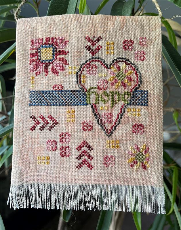 Hopeful Heart Prayer Flag - Jan Hicks Creates