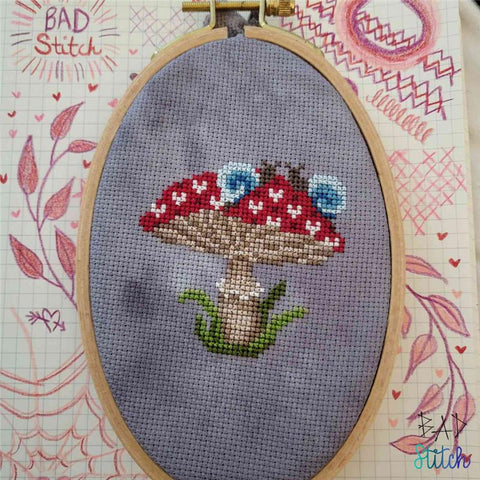 Mushroom Sweethearts - BAD Stitch