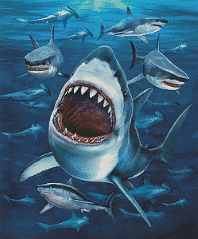 Shark Frenzy - Artecy Cross Stitch