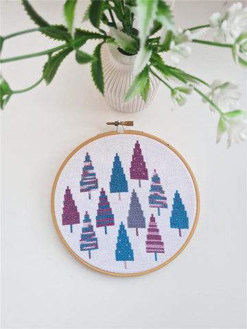 Spring Trees 2 - Cute Embroidery by Kate