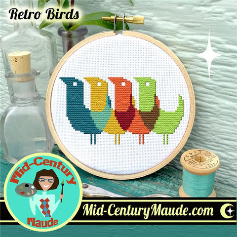 Retro Birds - Mid Century Maude