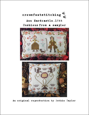 Ann Hardcastle 1844: Cushions From A Yorkshire Sampler  - Crowsfeetstitching