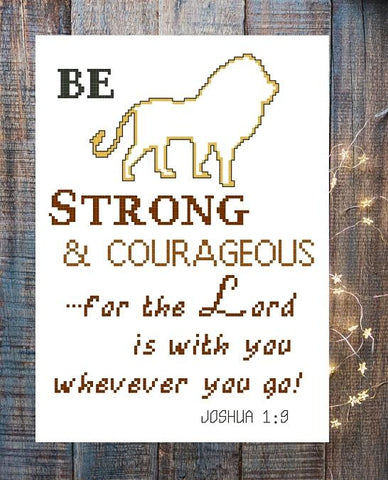 Be Strong & Courageous - Iris Originals