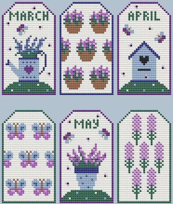 Lavender Gift Tags - Cute Embroidery by Kate