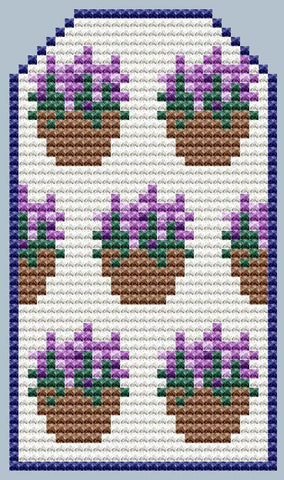 Lavender Flowers Gift Tag - Cute Embroidery by Kate