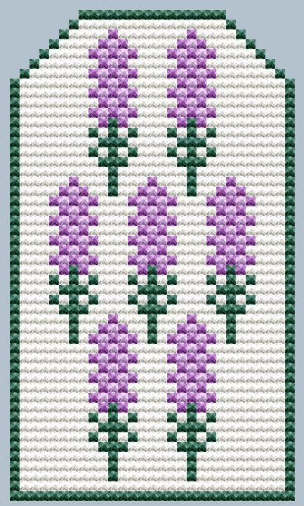 Lavender Flowers Gift Tag 3 - Cute Embroidery by Kate
