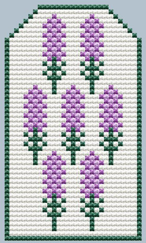 Lavender Flowers Gift Tag 3 - Cute Embroidery by Kate