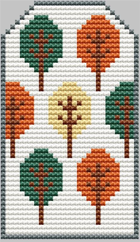 Summer Trees Gift Tag - Cute Embroidery by Kate