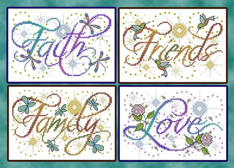 Faith, Love, Family, Friends - Joan Elliott Designs