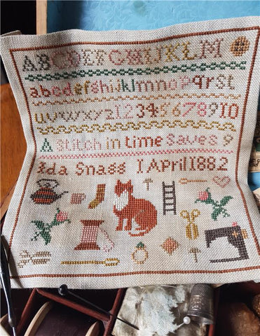 Ida Snagg: A 1 April Sampler - Crowsfeetstitching