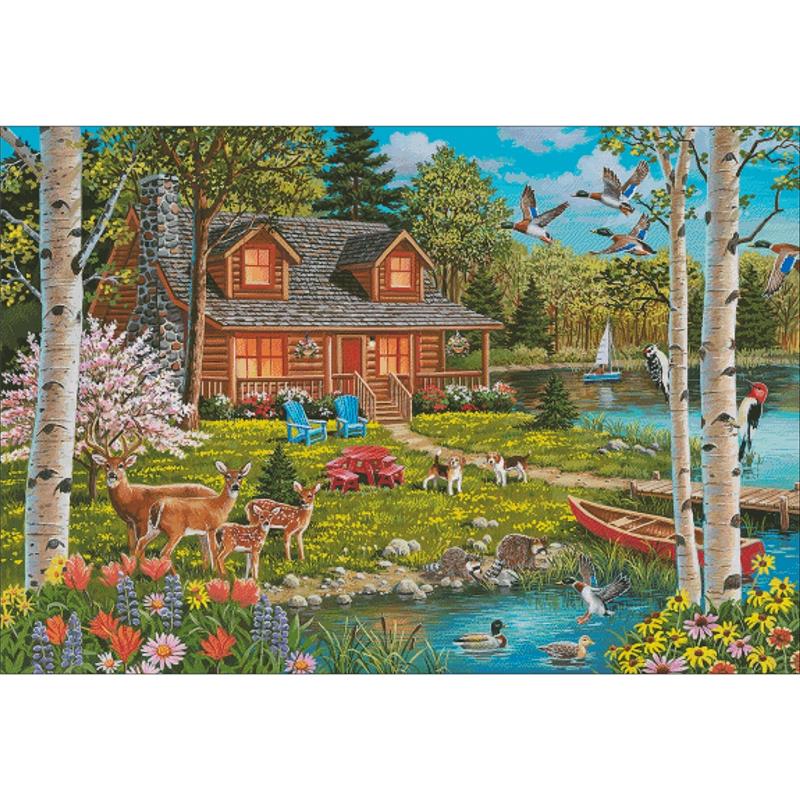 Springtime At The Lake - Charting Creations
