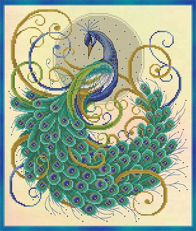 Swirling Peacock - Joan Elliott Designs
