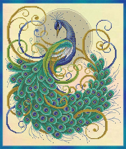 Swirling Peacock - Joan Elliott Designs