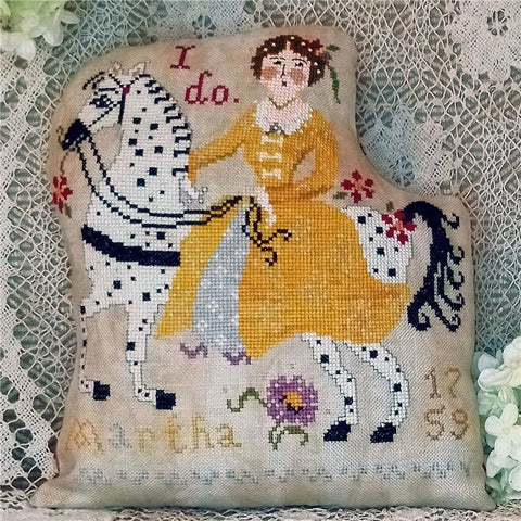 Martha Washington On Horseback - Miss Prim Cross Stitch