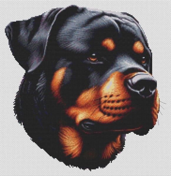 Rottweiler Alert - White Willow Stitching