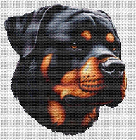Rottweiler Alert - White Willow Stitching