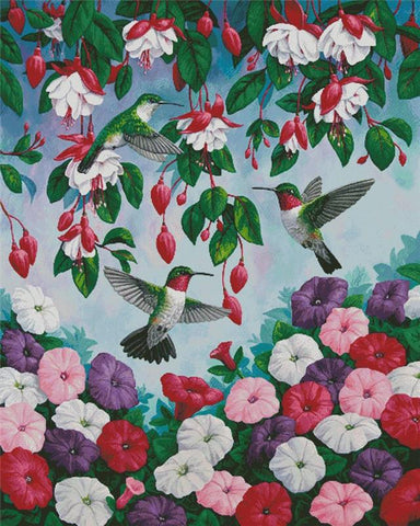 Hummingbird Heaven (Large) - Artecy Cross Stitch