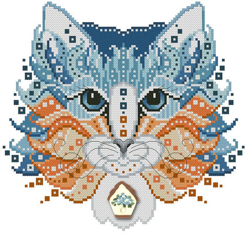 Colorful Cats: Bluebird - Kitty & Me Designs