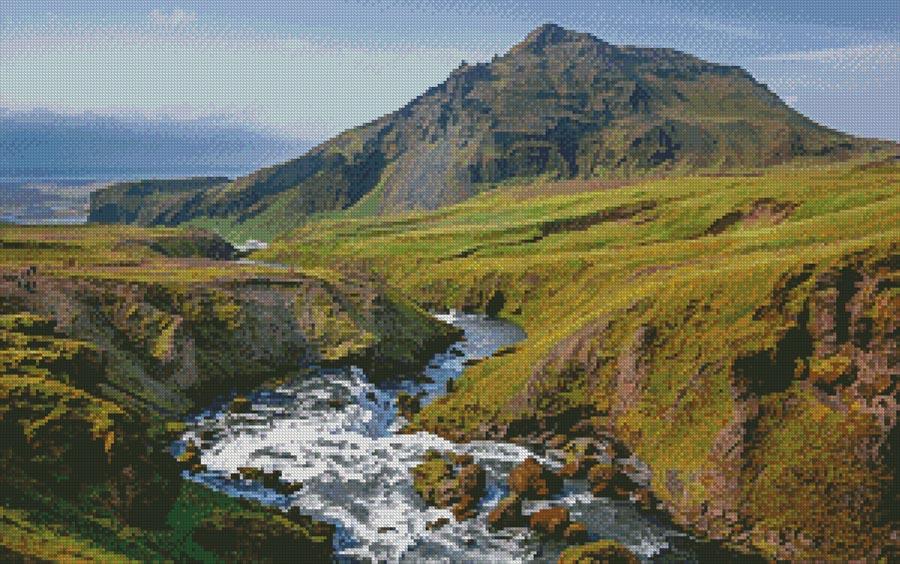 Skogafoss - Artecy Cross Stitch