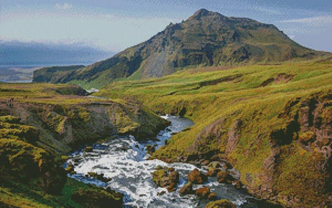 Skogafoss - Artecy Cross Stitch