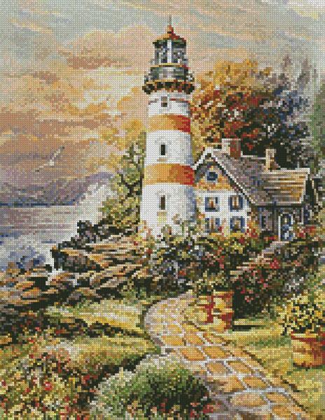 Mini Lighthouse Cottage - Artecy Cross Stitch
